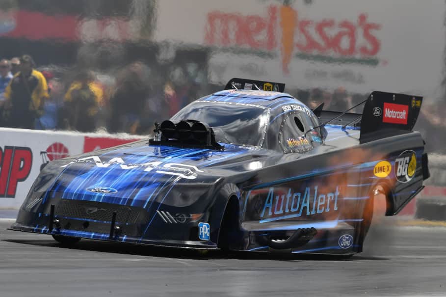 Bob Tasca III won his first round match before falling in the quarterfinals In NHRA action. Bob Tasca III won his first round match before falling in the quarterfinals In NHRA action.